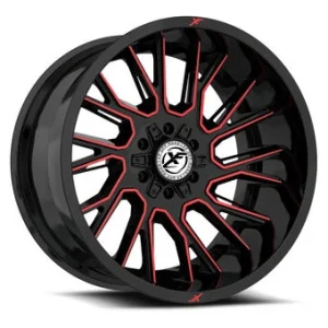 XF Off-Road – XF-230 – Black – 17″x9″ 0mm – Summer Wheels – XF-2301790430GBMRED